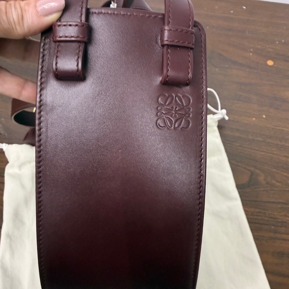Loewe Hammock Slice Bag in Dark Burgundy NWT - Picture 8 of 9